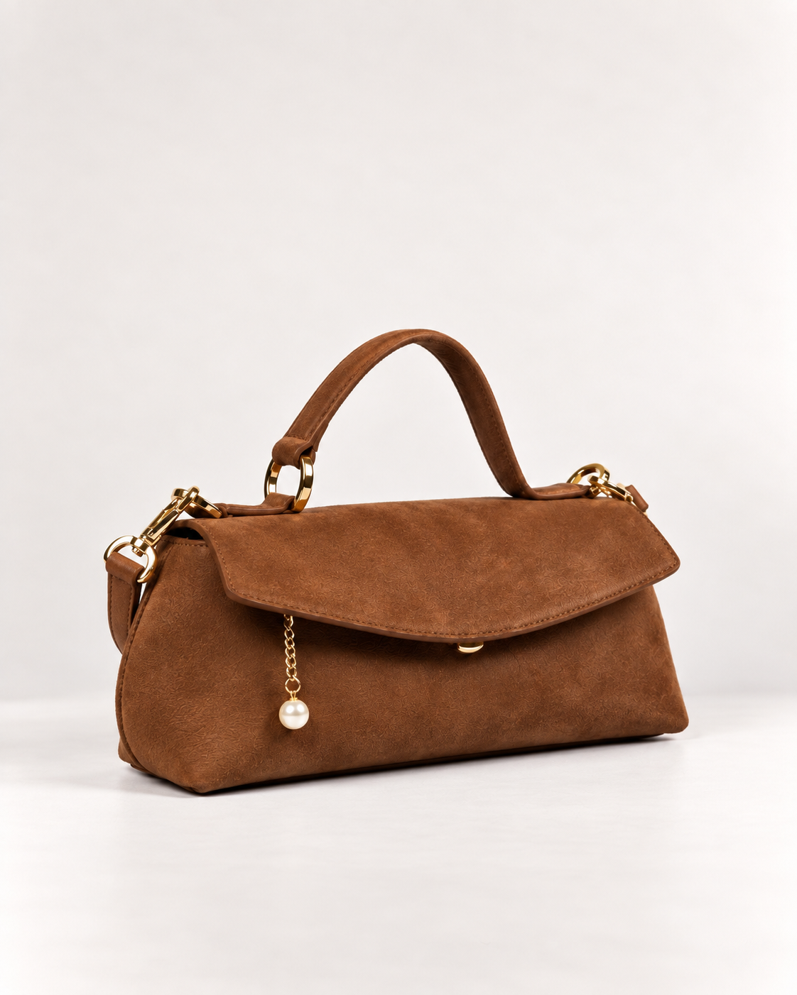 PERLA N°3 East-West — Suede — Chocolate — 02