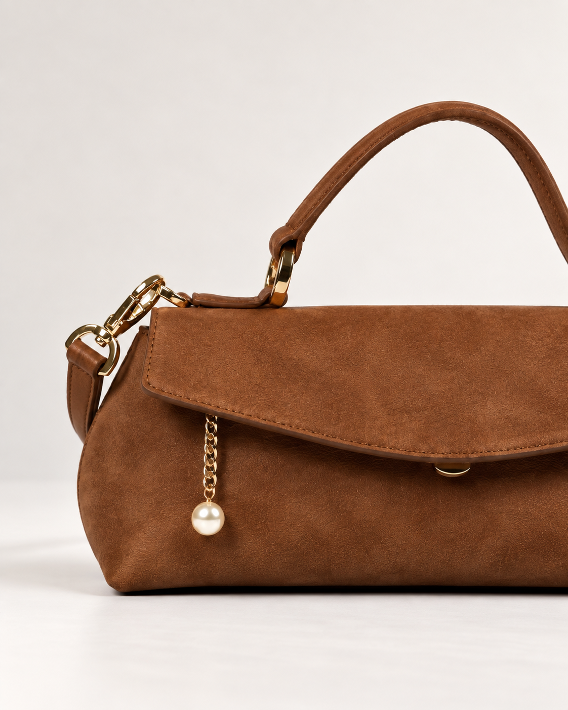 PERLA N°3 East-West — Suede — Chocolate — 04