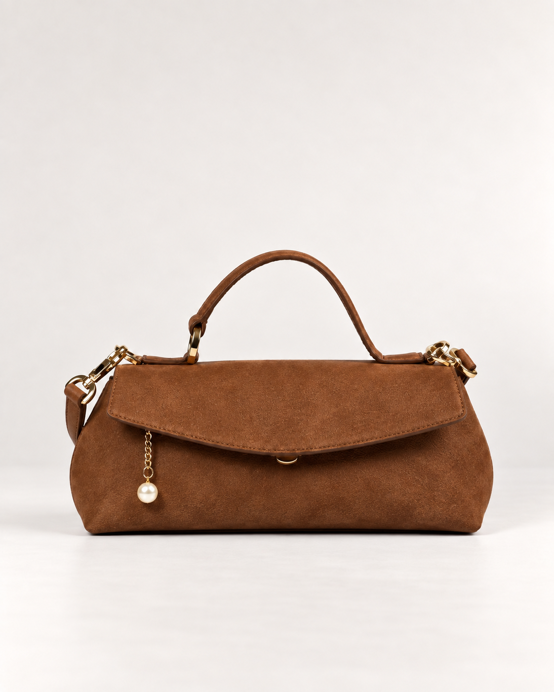 PERLA N°3 East-West — Suede — Chocolate — 01
