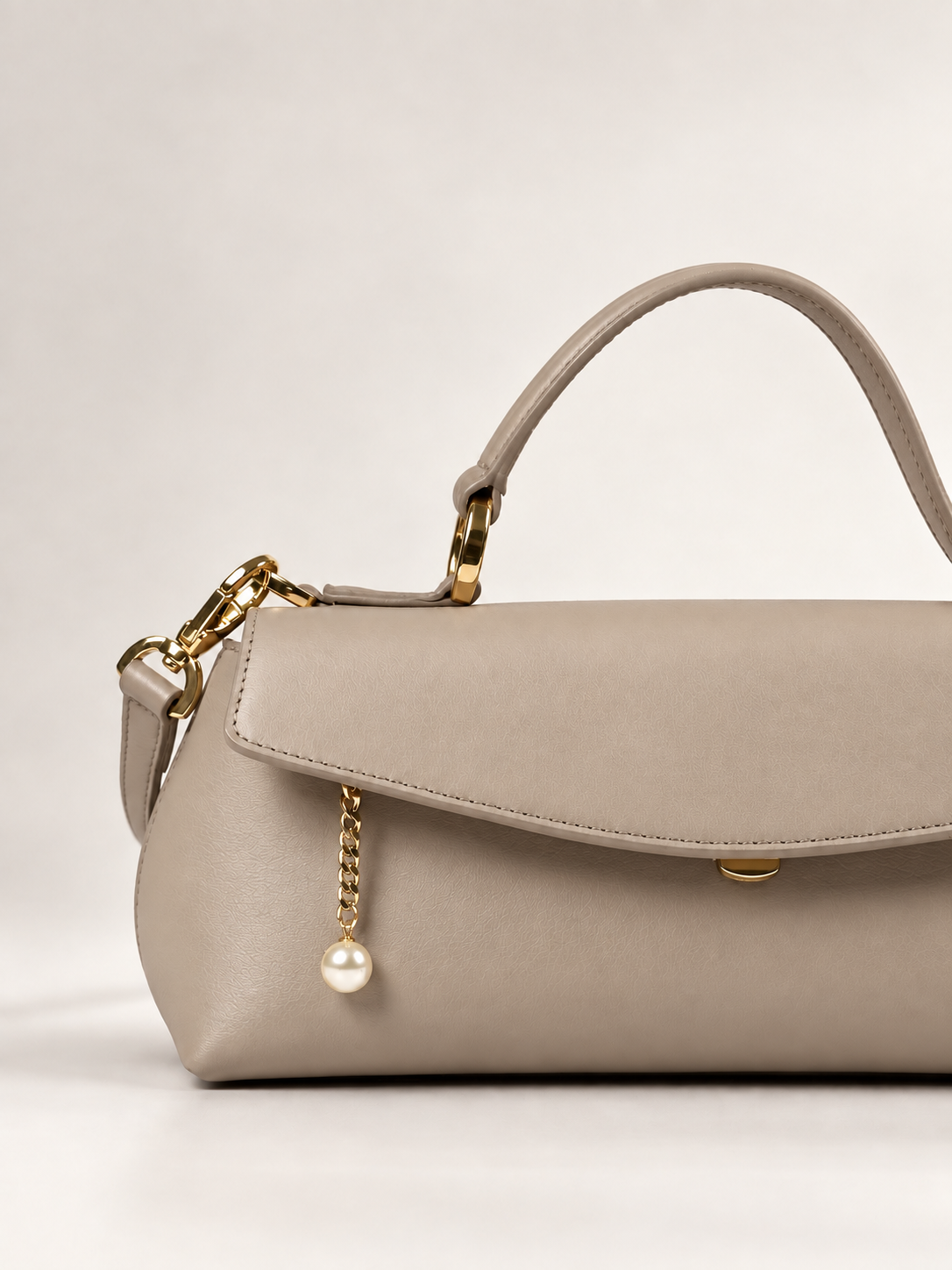PERLA N°3 East-West — Vitello Natural — Taupe — 02
