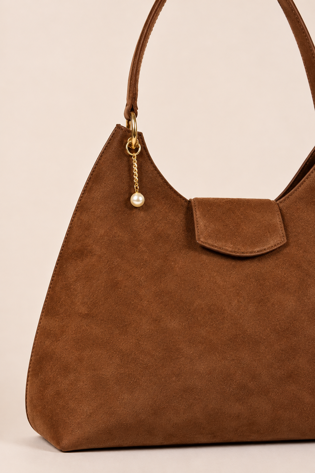 PERLA N°1 Hobo — Suede — Chocolate — 03