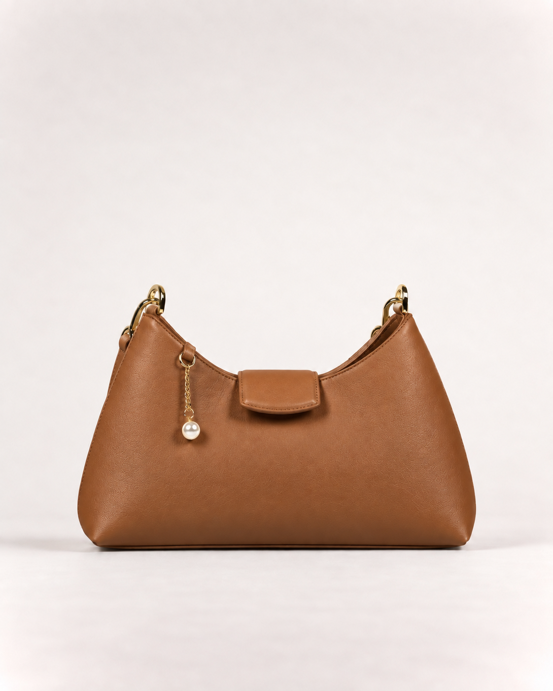 PERLA N°5 Shoulder Bag — Vitello Natural — Caramel — 02