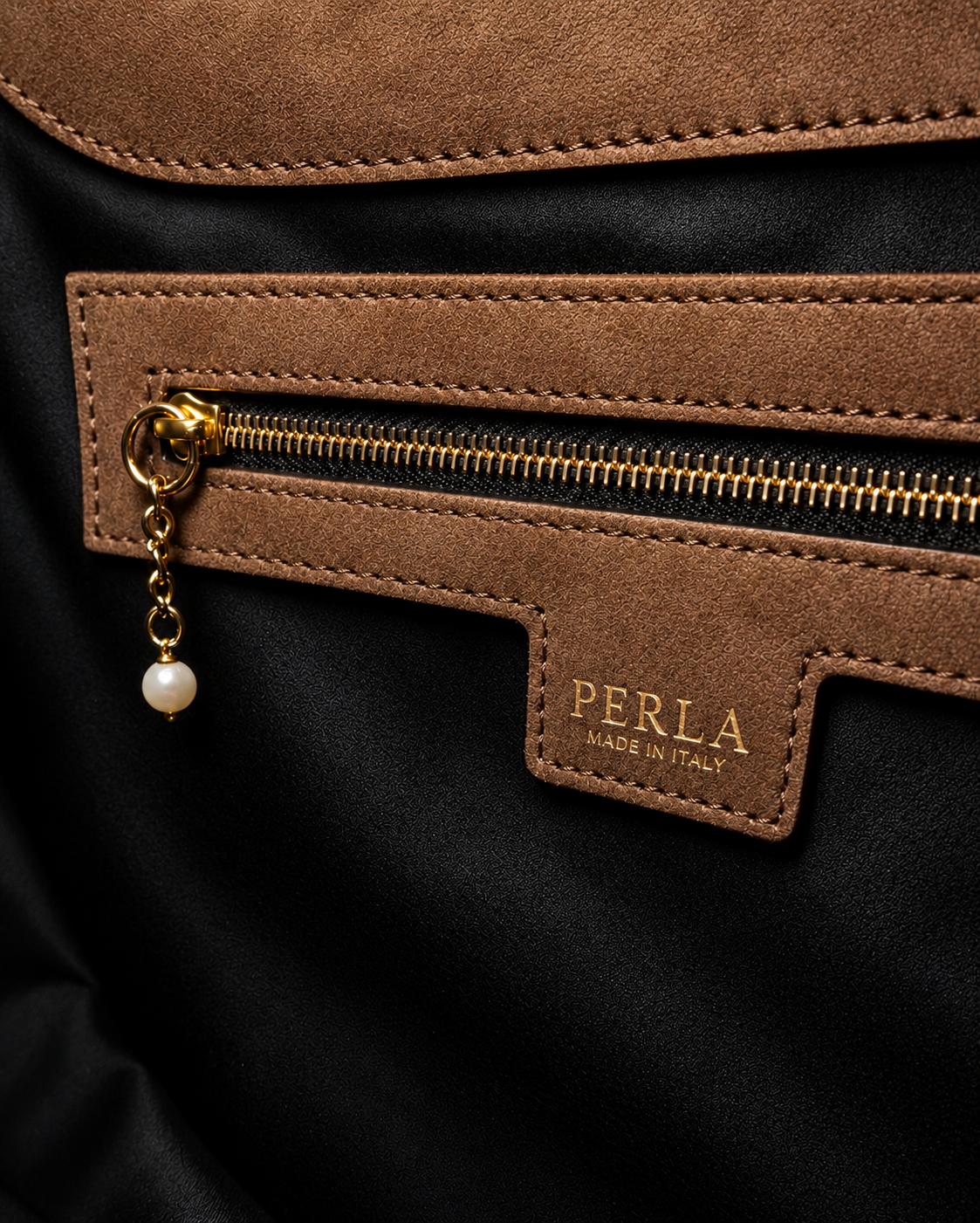 PERLA N°1 Hobo — Suede — Chocolate — 04