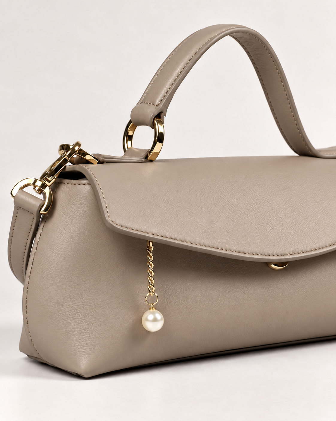PERLA N°3 East-West — Vitello Natural — Taupe — 05