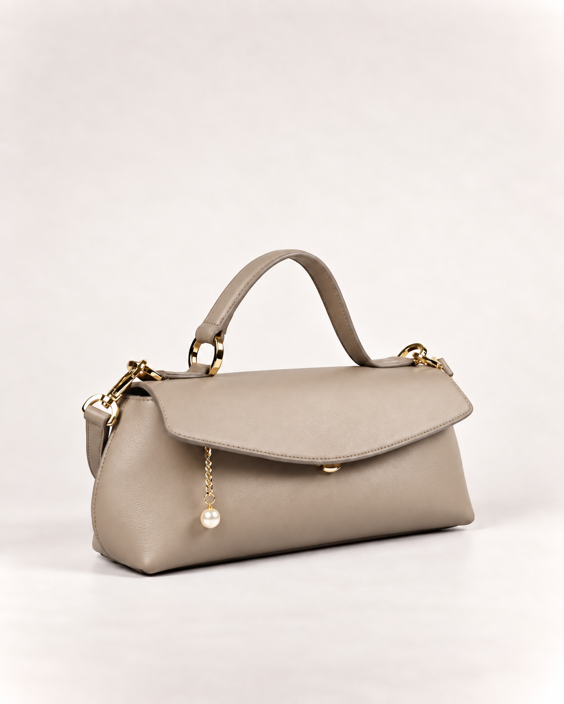 PERLA N°3 East-West — Vitello Natural — Taupe — 04