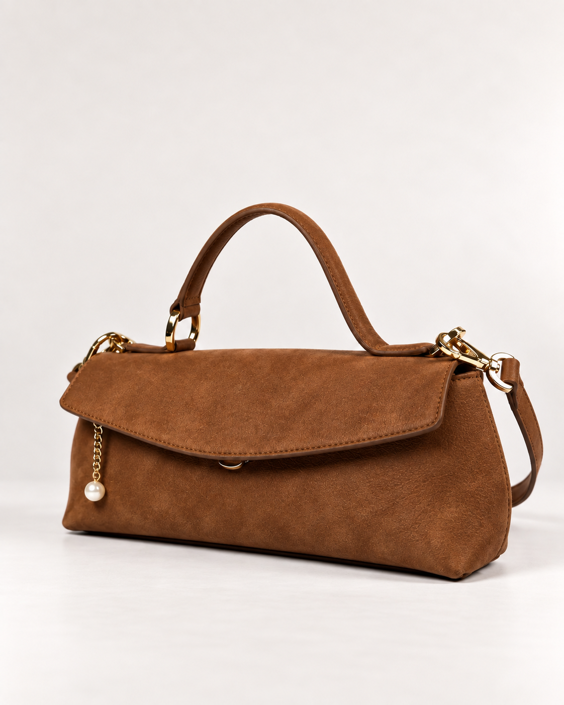 PERLA N°3 East-West — Suede — Chocolate — 03