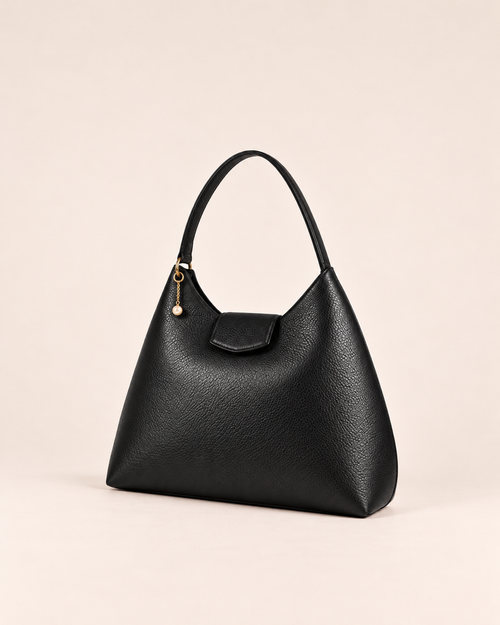 PERLA N°1 Hobo — Vitello Granato — Black — 01
