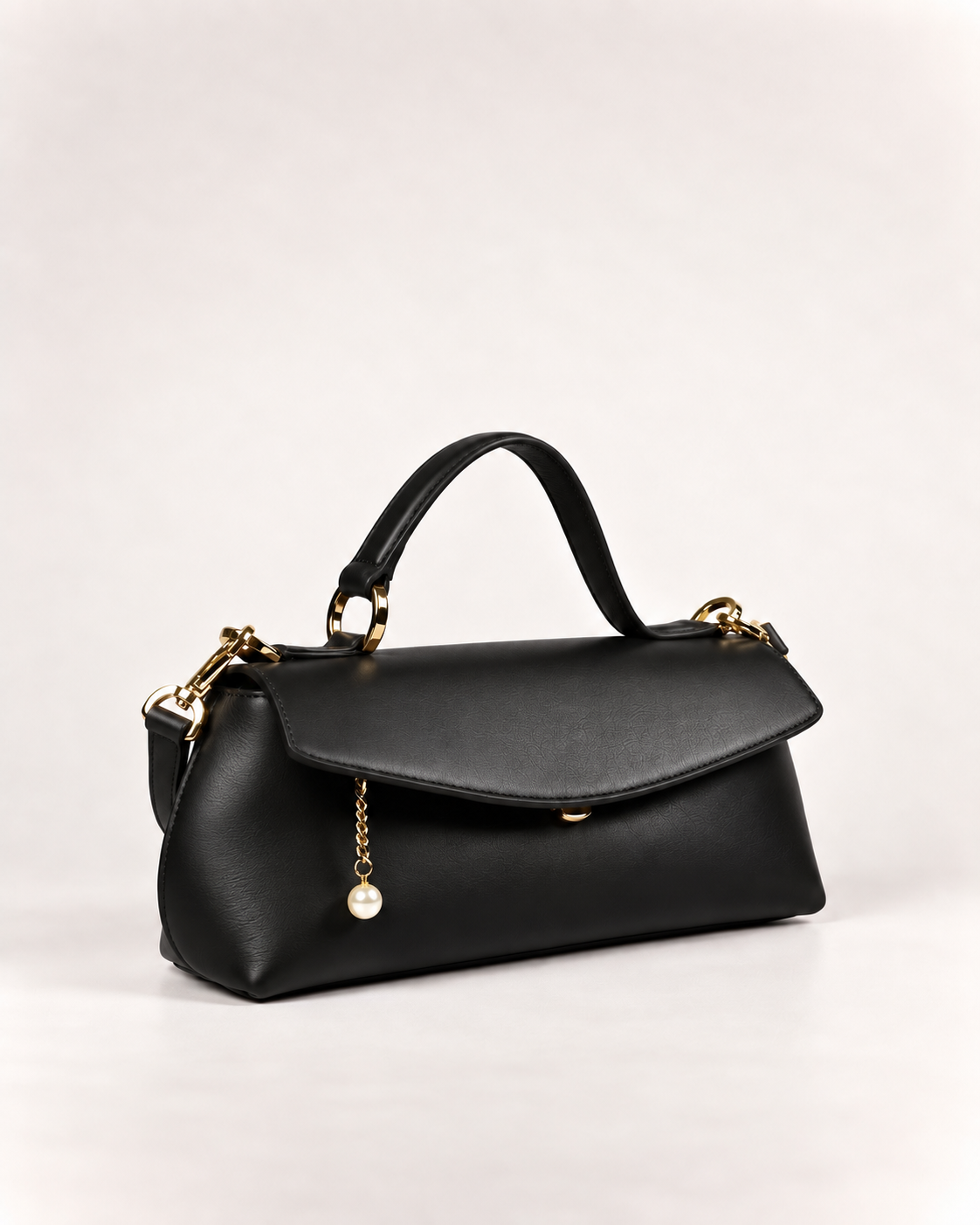 PERLA N°3 East-West — Vitello Natural — Black — 02
