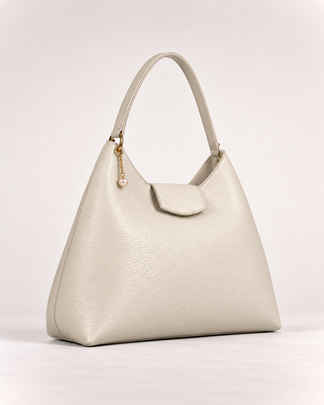 PERLA N°1 Hobo — Vitello Granato — Pearl White — 02