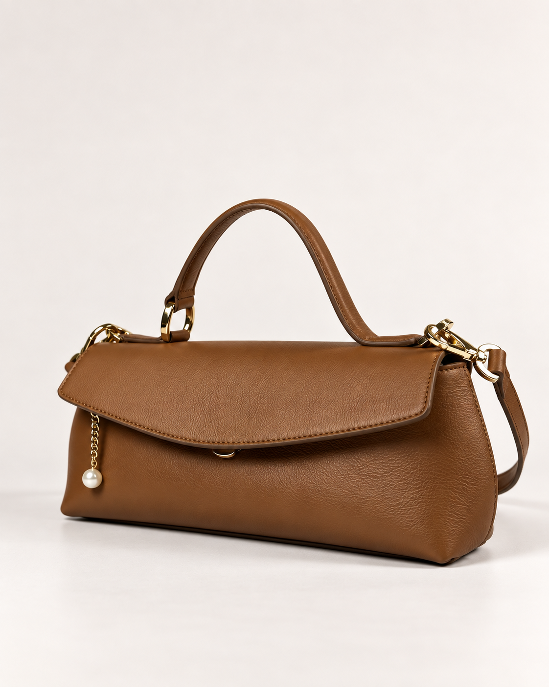 PERLA N°3 East-West — Vitello Natural — Caramel — 02