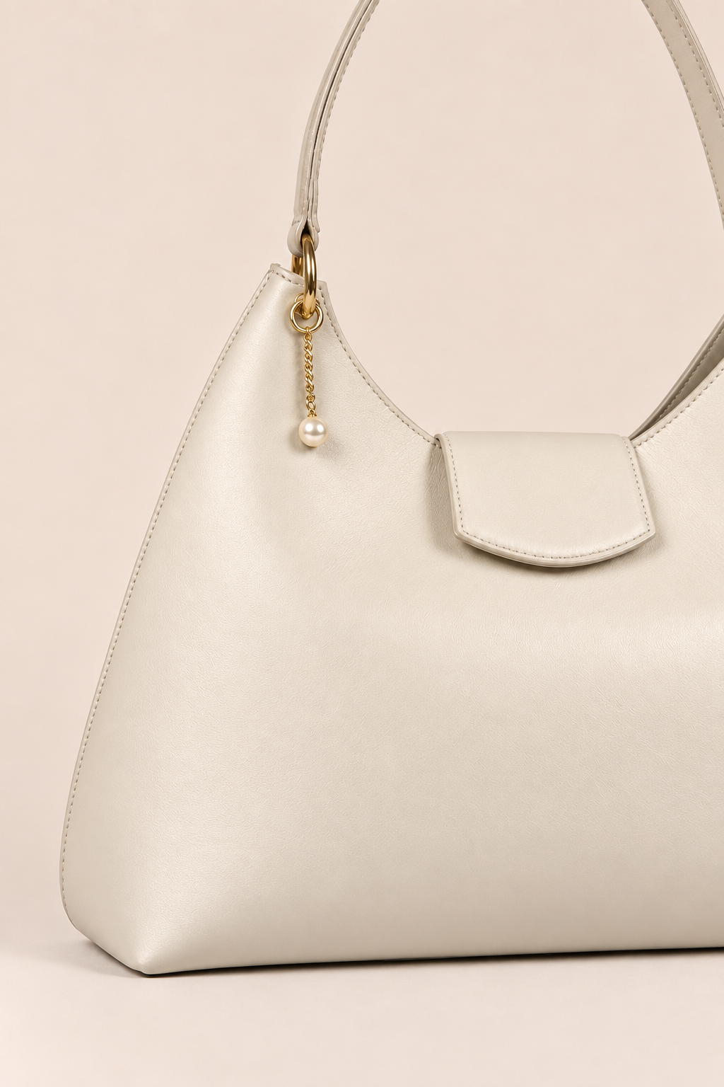 PERLA N°1 Hobo — Vitello Natural — Pearl White — 03