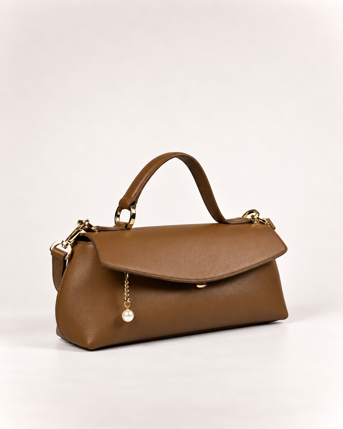 PERLA N°3 East-West — Vitello Natural — Caramel — 01